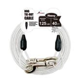 Petest 40ft Reflective Tie-Out Cable for Heavy Dogs Up to 125 Pounds - Retail: $20