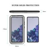 LOVE MEI Military Rugged Case For Samsung Galaxy S20 FE 5G, with Tempered Glass Screen Protector, Shockproof Dustproof Scratch Proof Hybrid Metal and Silicone Gel Heavy Duty Full Body Cover for S20 FE