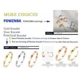 PDWZNBA Love Friendship Ring 18K Gold-Plated Stainless Steel Promise Ring Wedding Band Jewelry Birthday Gifts for Women - Retail: $9