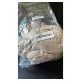 RoseSeek Womenfts Mesh Sheer Tops Off The Shoulder Long Sleeve See Through Shirts Going Out Party Club Outfits Khaki XX-Large - Retail: $25