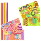 2Packs Pop Fidget Toys Sensory Fidget Toys for Kids Toddler Boys,Sensory Activity Board for Stress Anxiety Autistic ADHD, Calm Down Stress, Anxiety for Kids Stocking Stuffers for Adults - Retail: $16