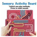 2Packs Pop Fidget Toys Sensory Fidget Toys for Kids Toddler Boys,Sensory Activity Board for Stress Anxiety Autistic ADHD, Calm Down Stress, Anxiety for Kids Stocking Stuffers for Adults - Retail: $16