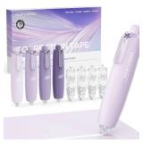 Four Candies Refillable Retractable White Correction Tape, 4PCS Smooth White Pull-Out Tape with 4 Extra Refills, Easy to Use Applicator for Instant Corrections for Office, School Supplies (Purple) - R