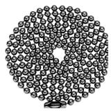 TI-EDC Pure Titanium Bead Ball Chain Necklace, Jewelry Chain Adjustable with Gift Package for Men and Women (3.0mm Bead-30in Length) - Retail: $19