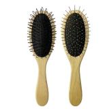 Amirce Wig Brush for Synthetic Hair, Detangling Professional Wood Handle Comb Set, WB-1 - Retail: $11