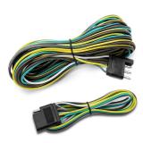 LIMICAR Trailer Wiring Harness Kit, 25ft Trailer Wire with 4 Flat Extension Connector, 4 Pin Flat Wishbond Wiring Light Kit for Utility Boat - Retail: $10