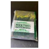 Meeting Notebook For Work Organization - Work Notebook With Action Items, Agenda Planner For Note Taking, 160Pages (6.9\ X 9.9\in) Project Planner For Men and Women - Black - Retail: $10in