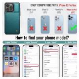 Vinich for iPhone 13 Pro Max Wallet Case with Card Holder, RFID Blocking Credit Slots Kickstand Shockproof Phone Cover for Women Men, Bluish Green - Retail: $20