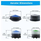 Hibbent 12 Pcs Faucet Aerator with 6 Pcs Faucet Aerator Key Removal Wrench Tool, Aerators Replacement Inserts for Sink M16.5 18.5 21.5 24 mm Tap Aerators Flow Restrictor - Retail: $10