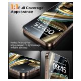 MRGLAS 4-Pack TOP 9H+ Glass for iPhone 16 Pro Max Screen Protector [Auto Alignment Kit] [10X Military Protection] UNBREAK Tempered Glass for 16 ProMax 6.9 inch Longest Durable Case-Friendly - Retail: 