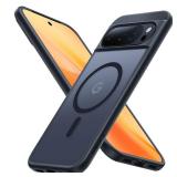TORRAS Magnetic Shockproof for Google Pixel 10 Pro CasePixel 10 Case?[Military Grade 12FT Drop Protection][Fit for MagSafe], Slim Matte Translucent and Sturdy Armor Case for Pixel 1010 Pro, Black - Re