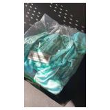 Stretch Velvet Toilet Lid Cover and Toilet Tank Lid Cover, Bathroom Super Soft Toilet Lid Cover Set Luxury Velvet Plush, with Elastic Bottom, Machine Wash, Sky Blue - Retail: $19