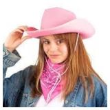 Pink Cowgirl Hat and Bandana (Small) -