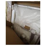 Modway Shore Outdoor Patio Aluminum Mesh Chaise in Silver White