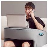 cooloo8 Lap Desk for Adults, Gaming Pillow, Reading Pillow, Lap Desk, Laptop Desk Pillow, Couch Reading Pillow, Memory Foam Bed Rest Pillow for Reading, Laptop Stand for Bed(Grey)