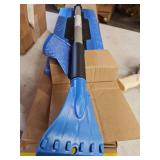 Snow Joe - 4-In-1 Telescoping Snow Broom + Ice Scraper - Blue