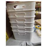 Medium storage basket set of 6