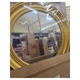 OIGUMR Circle Mirror Round Wall Mirror Bathroom Mirror Mirror Wall Decor (Gold, 18 inch)