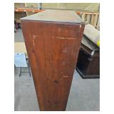 Traditional Dark Wood Open Bookshelf