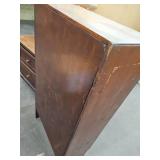 Traditional Dark Wood Open Bookshelf