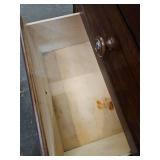 Traditional Wooden nightstand with Sliding Drawers