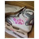 Bladerunner Girls Micro Ice Skate  Kids  White/Pink  5-8 M US