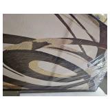 Black And White Abstract Wall Art Decor Maximalist Home paintings Decor Wall Art Canvas Prints Three color lines graffiti Modern Wall Decorations Framed for Living Room Wall Bedroom Kitchen Office Dec