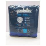 FACTORY SEALED - Goodnites Bedwetting Underwear Size L 10-12 (68-95 Lbs) - 25 Count