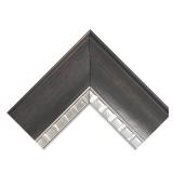 FACTORY SEALED - MCS 18 by 24 inch Sloped Mirror with Dental Molding Detail, Outside Dimension is 23.5 by 29.5 inch, Bronze with Silver Edge Finish 20559, 23.5 x 29.5 Inch