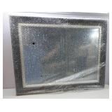 FACTORY SEALED - MCS 18 by 24 inch Sloped Mirror with Dental Molding Detail, Outside Dimension is 23.5 by 29.5 inch, Bronze with Silver Edge Finish 20559, 23.5 x 29.5 Inch