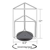 Azar Displays 193732 8.5 W x 11" H 3-Sided Sign Holder with Revolving Base