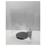 Azar Displays 193732 8.5 W x 11" H 3-Sided Sign Holder with Revolving Base