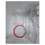 FACTORY SEALED -  Turtle Tank Habitat Kit,Aquatic Tortoise Enclosure Starter Aquarium with Multi-Function Area,Hideout,UV Basking Platform Light,Water Filter,Fish Net,Drainage,Plant for Turtle Reptile
