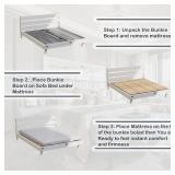 FACTORY SEALED - NobleRealm® Twin Size XL (38 x 76 in) Heavy Duty Bed Panels Foldable Box Spring, Bunkie Board, Bed Support Slats | Modular Portability Design, Easy Setup, Foldable