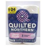 FACTORY SEALED - Quilted Northern Ultra Plush 3-Ply Bathroom Tissue Mega - 255.0 ea x 6 pack