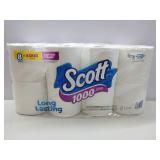 FACTORY SEALED - Scott 1000 Sheets Per Roll Toilet Paper  Bath Tissue  8 count