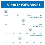 Hammermill Printer Paper, Premium Multipurpose Paper 24 lb, 8.5 x 11 - 5 Ream (2,500 Sheets) - 97 Bright, Made in the USA, 105810C