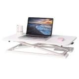 Agreatca Sit Stand Desktop Converter Laptop Stand (White)
