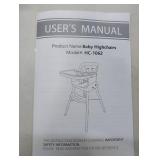 FACTORY SEALED - Baby Highchair, Gray