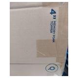 FACTORY SEALED - Best Price Mattress 4 Inch Egg Crate Memory Foam Mattress Topper with Soothing Lavender Infusion, CertiPUR-US Certified, Dorm Essentials, Queen