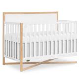 Dream On Me Owen 5-in-1 Convertible Full-Size Baby Crib in Vintage White Oak, GreenGuard Gold & JPMA, Converts to Toddler, Day, & Full-Size Bed Non-Toxic Paint, Safe Sleep Environment  - Retail: $110