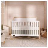 Dream On Me Owen 5-in-1 Convertible Full-Size Baby Crib in Vintage White Oak, GreenGuard Gold & JPMA, Converts to Toddler, Day, & Full-Size Bed Non-Toxic Paint, Safe Sleep Environment  - Retail: $110