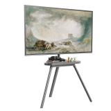 FACTORY SEALED - PUTORSEN Easel TV Stand for 43 to 65 inch LED LCD OLED Screens Hold up to 88lbs, Height Adjustable Tripod TV Floor Stand with Shelf/Snap Lock/Anti-Tip Strap, Max VESA 400x400mm, Space