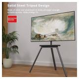 FACTORY SEALED - PUTORSEN Easel TV Stand for 43 to 65 inch LED LCD OLED Screens Hold up to 88lbs, Height Adjustable Tripod TV Floor Stand with Shelf/Snap Lock/Anti-Tip Strap, Max VESA 400x400mm, Space