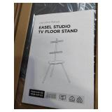 FACTORY SEALED - PUTORSEN Easel TV Stand for 43 to 65 inch LED LCD OLED Screens Hold up to 88lbs, Height Adjustable Tripod TV Floor Stand with Shelf/Snap Lock/Anti-Tip Strap, Max VESA 400x400mm, Space