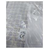 FACTORY SEALED - BeeProGear 3-layer Ultra Ventilated Mesh Bee Suit for Beekeepers |Round Veil Sting-Proof Beekeeping Suit with Leather gloves and bag (White, XX-Large)  - Retail: $105
