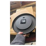 Bernhard Products Black Wall Clock, Large 13-Inch Silent Non Ticking Quartz Battery Operated Round Easy to Read Classroom/Home/School/Office Clock - Retail: $30