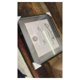 GraduationMall 11x14 Diploma Frame with Black over Gold Mat or Display 15x18 Certificate without Mat,Solid Wood & UV Protection Acrylic,Glossy Black Finish with Gold Trim - Retail: $50