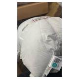 Luxury Goose Feather Down Pillows Set of 2-100% Cotton Cover, Standard Size - Fluffy Neck Support, Hotel-Quality Comfort, Hypoallergenic & Breathable for Back, Stomach, Side Sleepers - Retail: $60
