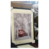 Egofine A2 Picture Frames Set of 2 Matted for A3 - Solid Wood Acrylic Plexiglass Front for Wall Mounting Hanging Vertically or Horizontally, Black - 16.5 x 23.4 in - Retail: $50